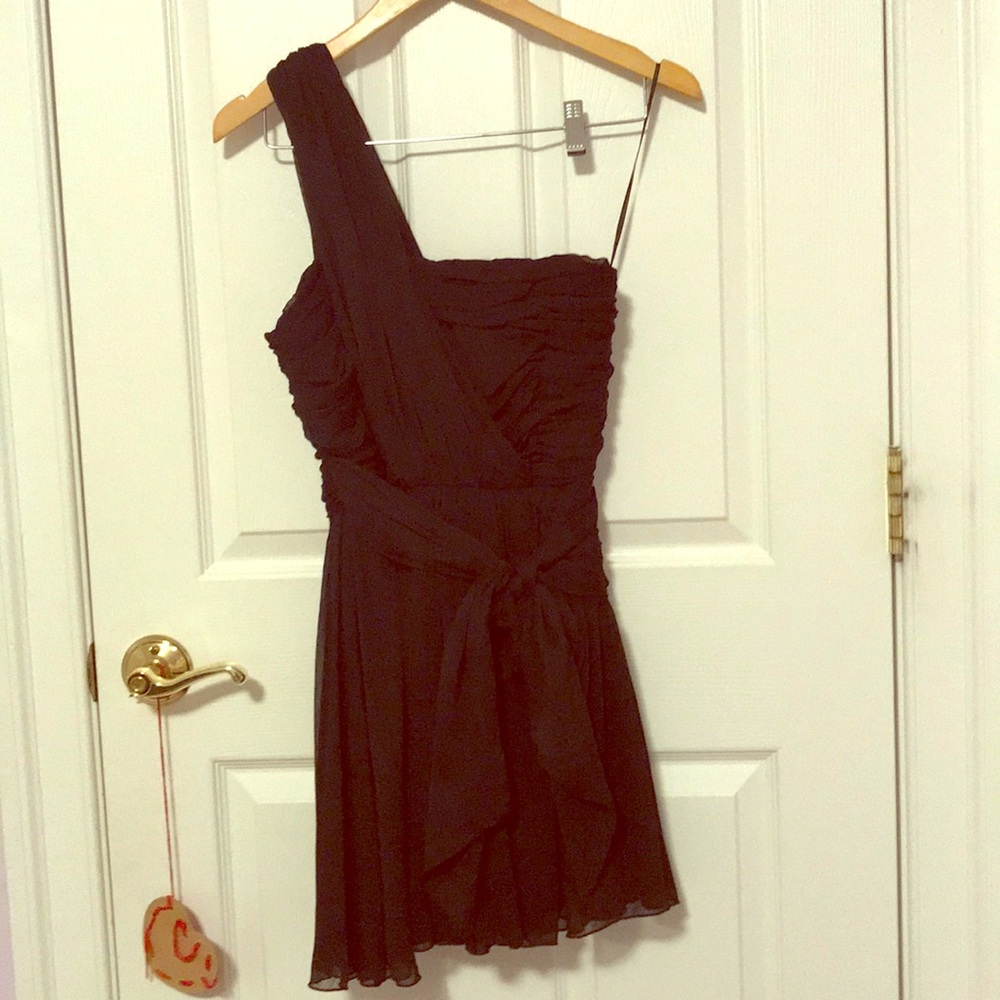 Black Topshop mesh dress